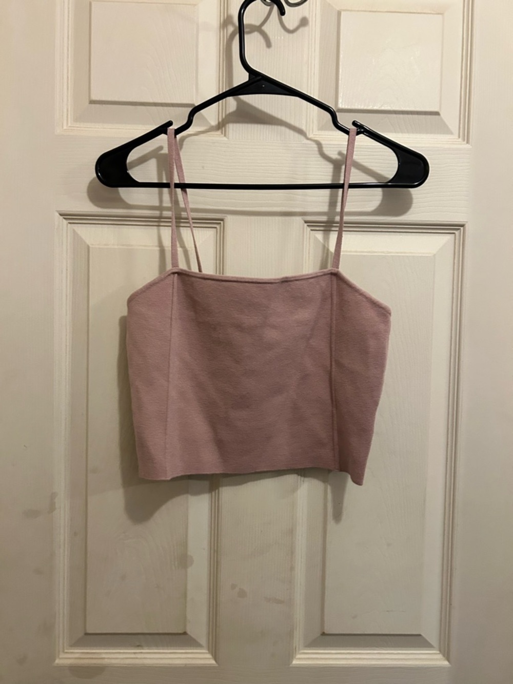 Express Blush Pink Cropped Cami Top - size small